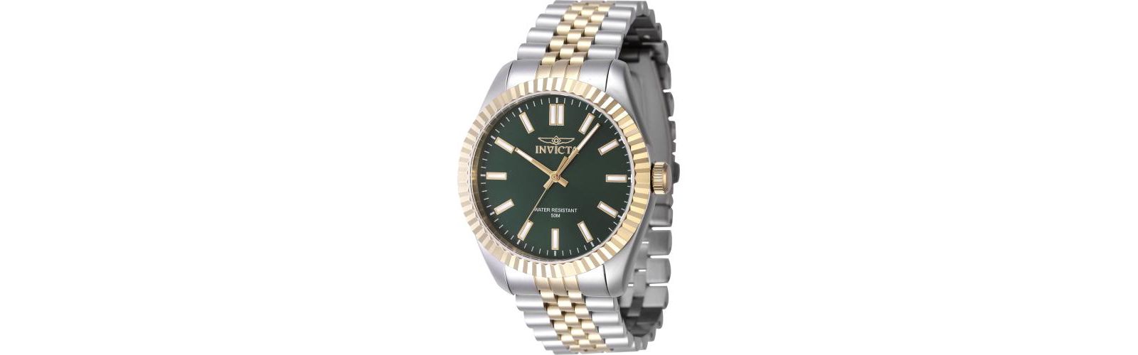 Invicta Men's 47485 Specialty Quartz 3 Hand Green Dial Watch