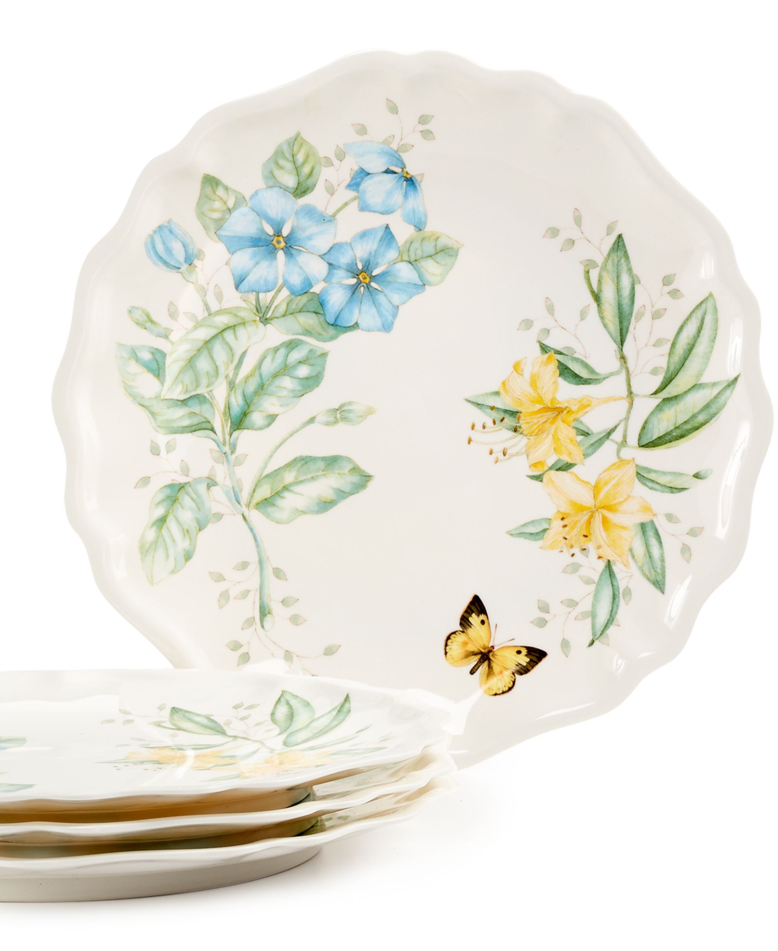 Lenox Butterfly Meadow Melamine Dinner Plates, Set of 4