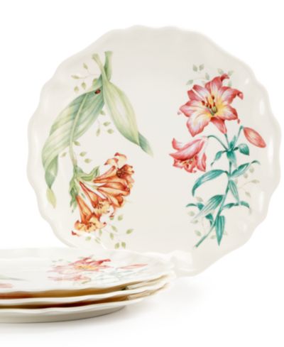 Lenox Butterfly Meadow Melamine Salad Plates, Set of 4