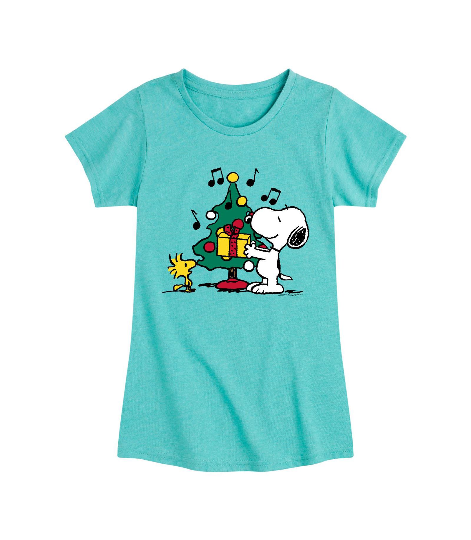 Peanuts Детская футболка Snoopy Christmas Tree Graphic Short Sleeve Tee