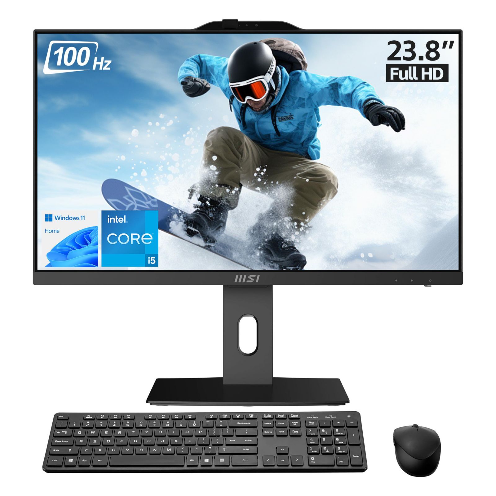 MSI Pro AP242P 14M 23.8" All-in-One Desktop with Intel Core i5, 8GB RAM, 1TB SSD