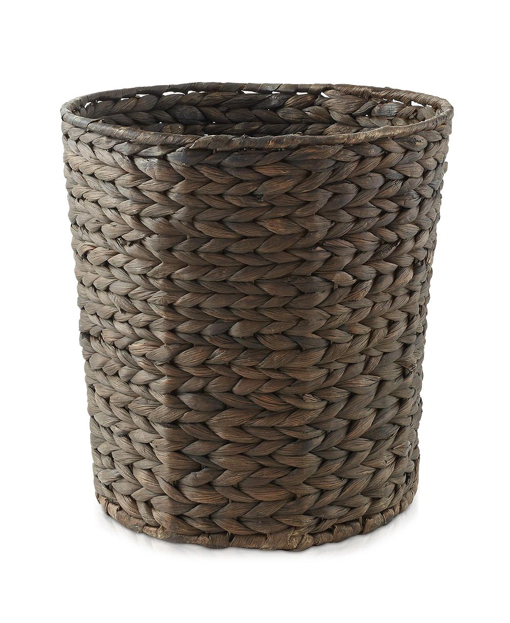 Casafield Hyacinth Waste Basket Woven Garbage Trash Can