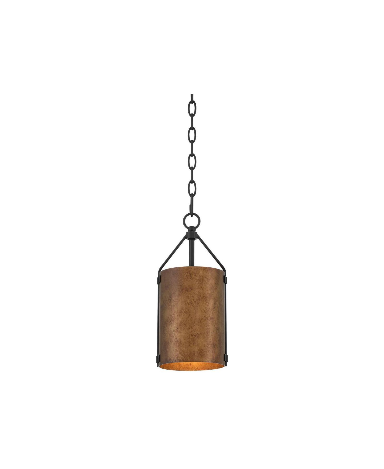 Possini Euro Design Julian 6" Farmhouse Rustic Pendant Ceiling Light Fixture Dining Room Over Table Drum Black Bronze Finish Mini