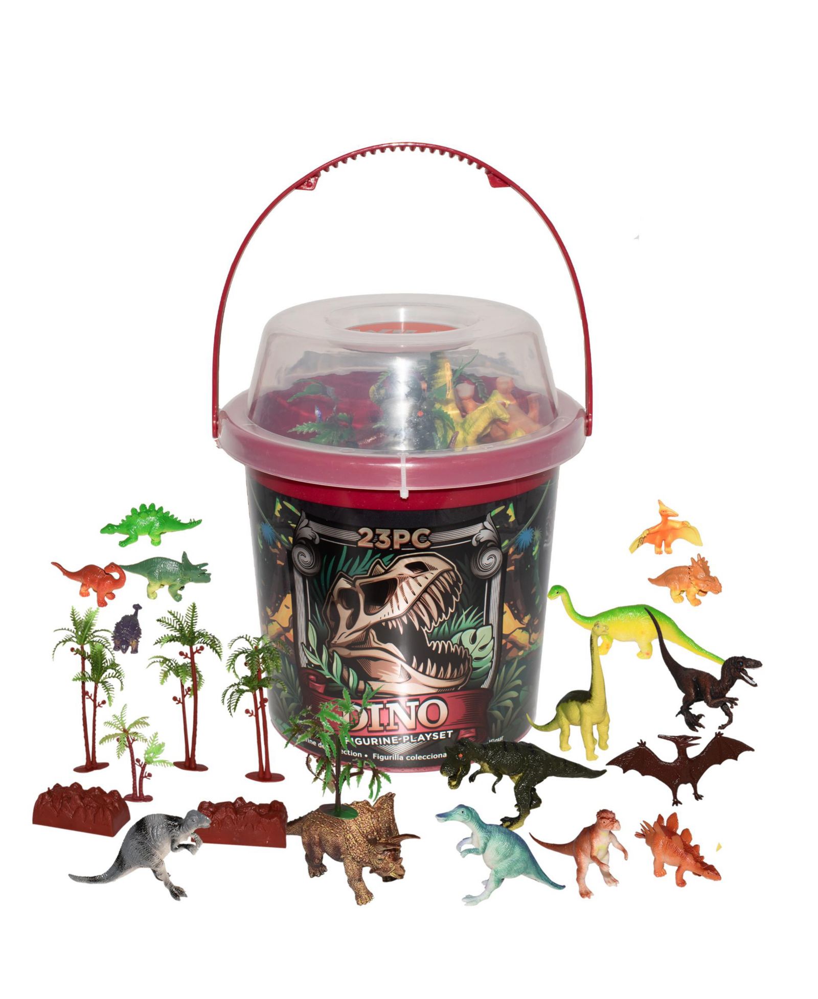 Набор фигурок динозавров Wild Republic Bucket, 23 штуки