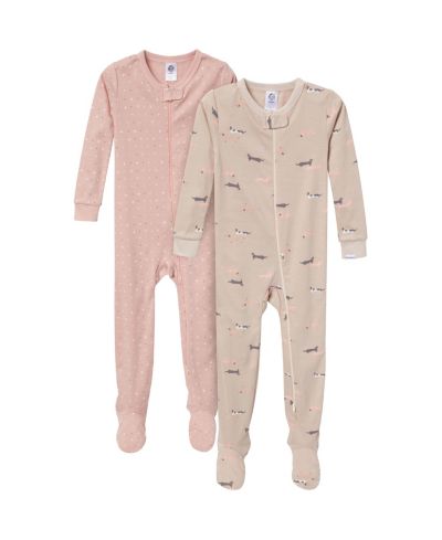 Детский комбинезон Gerber Snug Fit с ножками, набор из 2 шт., принт Dog