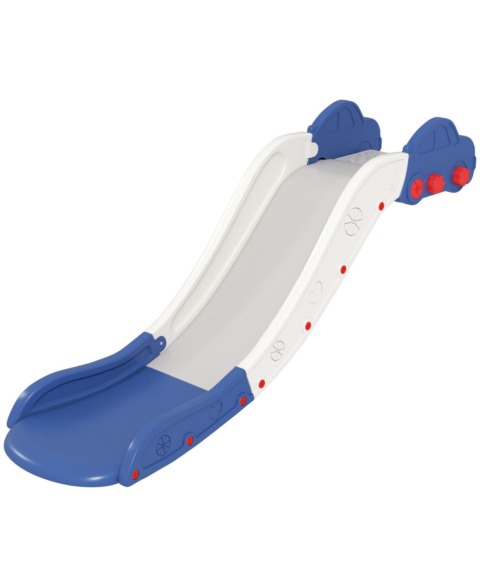 Qaba Toddler Slide for Bed, Sofa, Extra Length, Easy to Assemble,