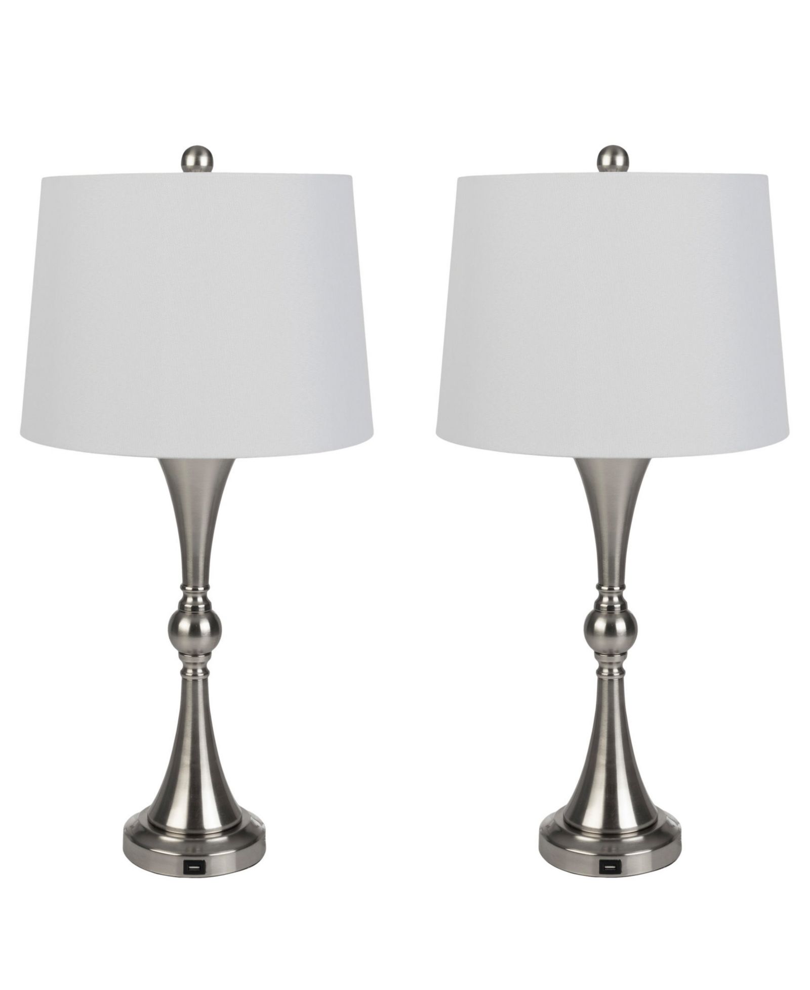 Lavish Home 28.74" USB Charging LED Table Lamp Set
