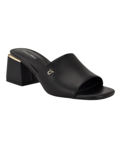 Calvin Klein Rowena сандалии женские на каблуке slip-on
