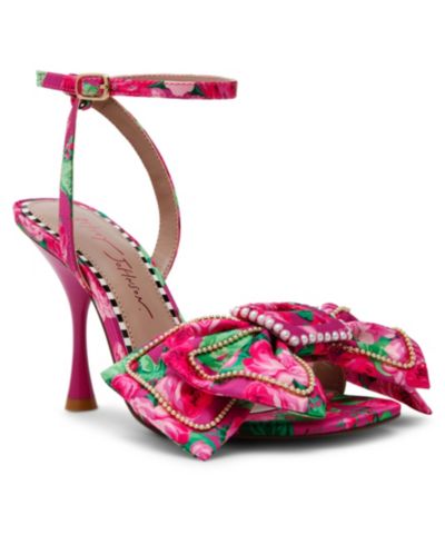 Betsey Johnson Women's Denly Bow Two-Piece Stiletto Dress Sandals