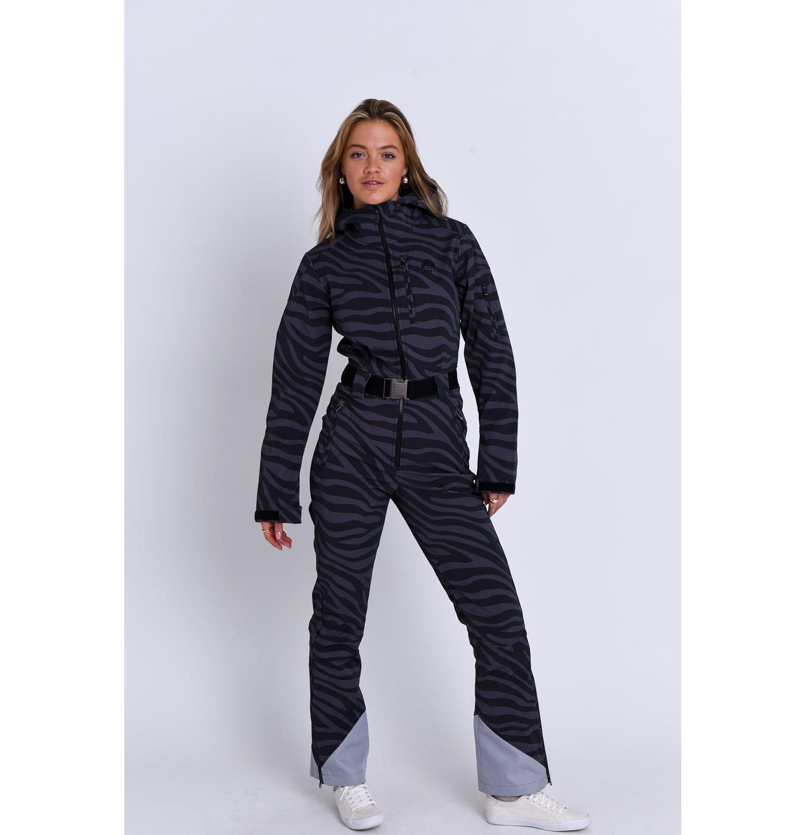 OOSC Clothing Women's Chic Ski Suit - Black Tiger