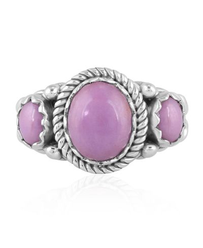 American West Jewelry кольцо с фосфосидеритом 3 камня, серебро Sterling Silver, размер 6