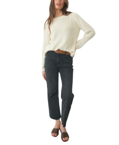 Paneros Clothing Женский хлопковый джемпер Sloane Crewneck в цвете Oat