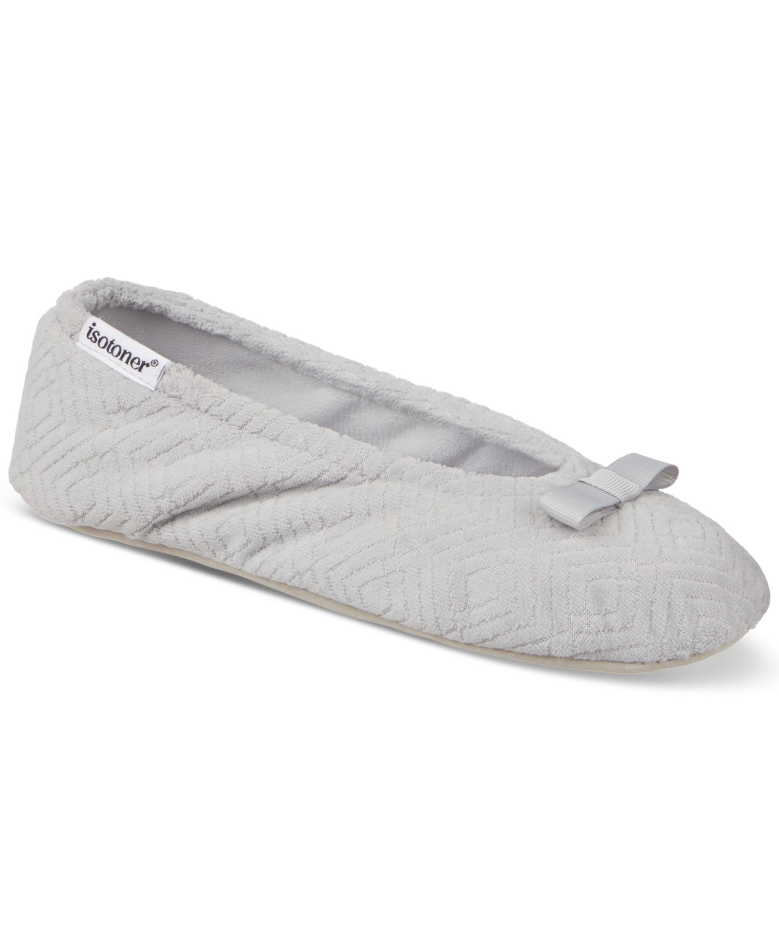 Isotoner Signature Women's Gemma Microterry Ballerina Slippers