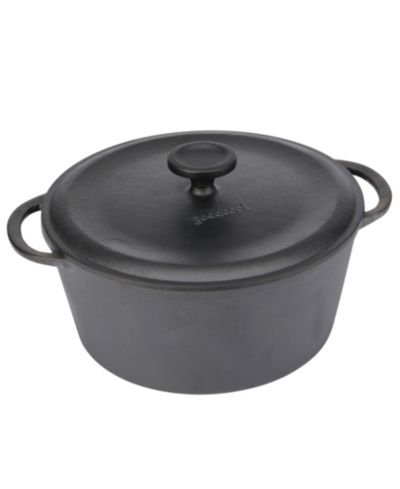GoodCook Pre-Seasoned Cast Iron 5-Quart Dutch Oven
