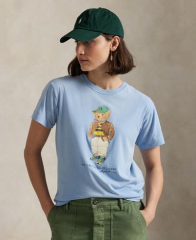 Polo Ralph Lauren Женский хлопковый джерси футболка Polo Bear