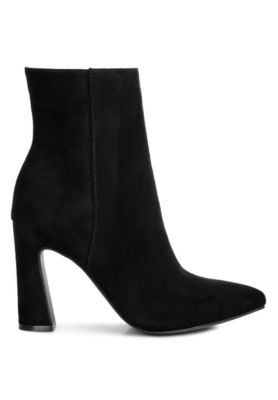 London Rag Womens Clubdate Block Heeled Ankle Boots