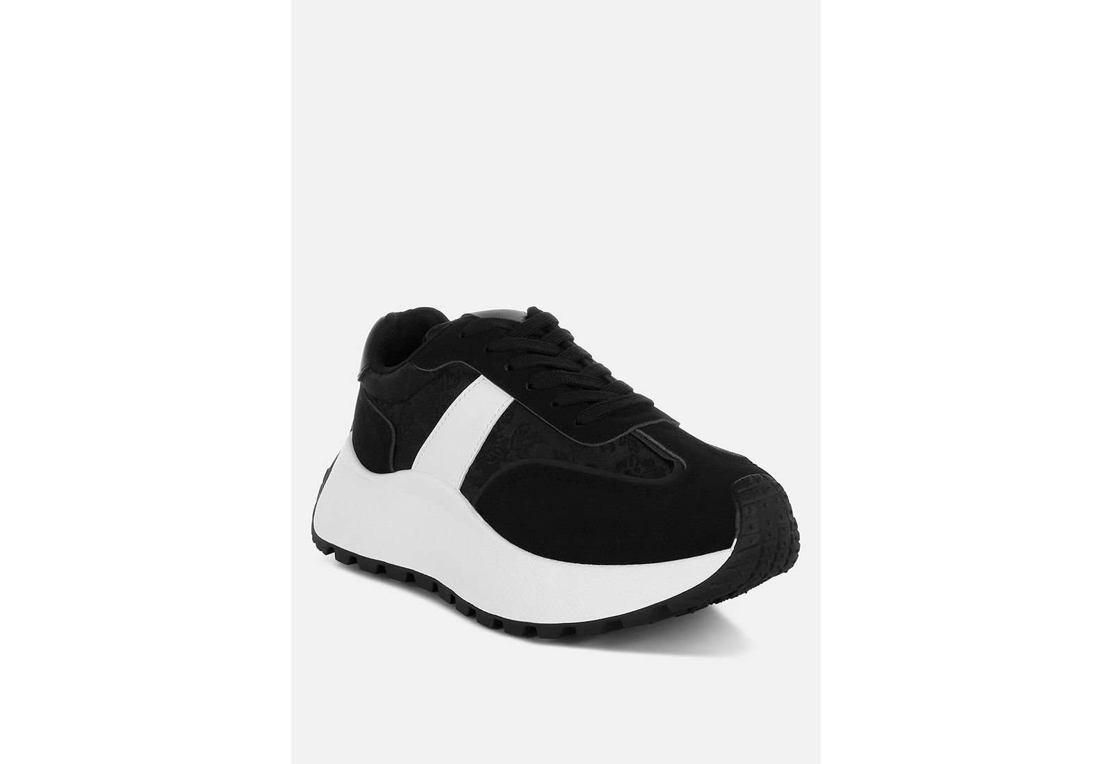 London Rag Women's Squeaker Chunky Anti-Skid Lace-Up Sneakers
