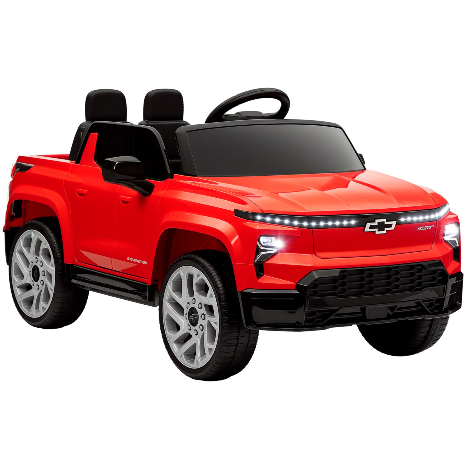 Qaba Silverado EV RST Remote Control 12V Electric Ride-On Car, 66 lbs Capacity, Ages 3-6