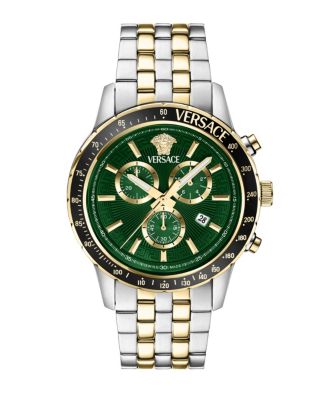 Versace Мужские спортивные часы Chrono Two-Tone из нержавеющей стали, 44mm