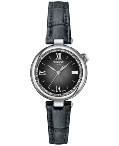 Часы Tissot Women's Swiss Desir Black Leather Strap 28mm