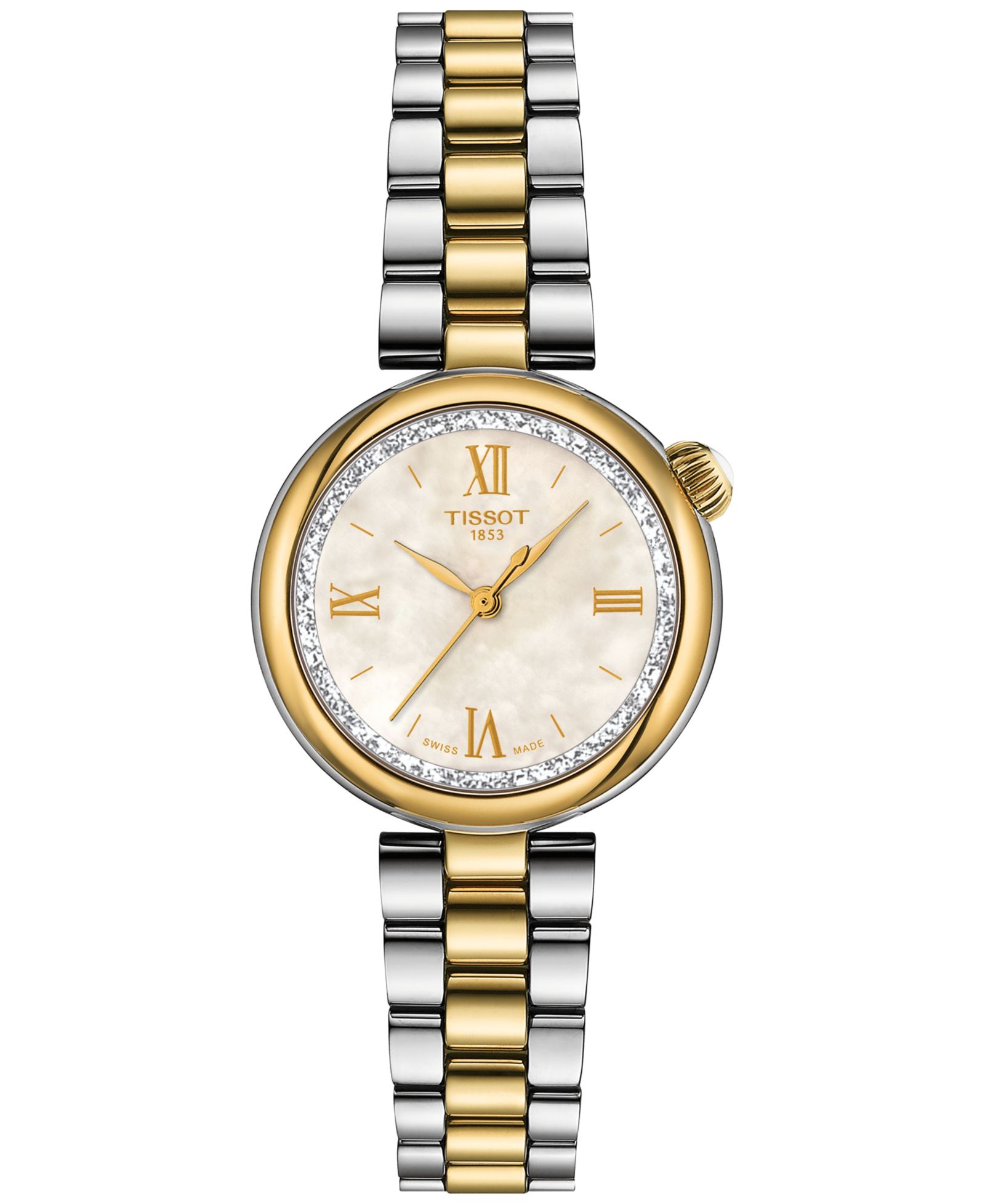 Tissot Женские часы Desir Two-Tone из нержавеющей стали 28mm