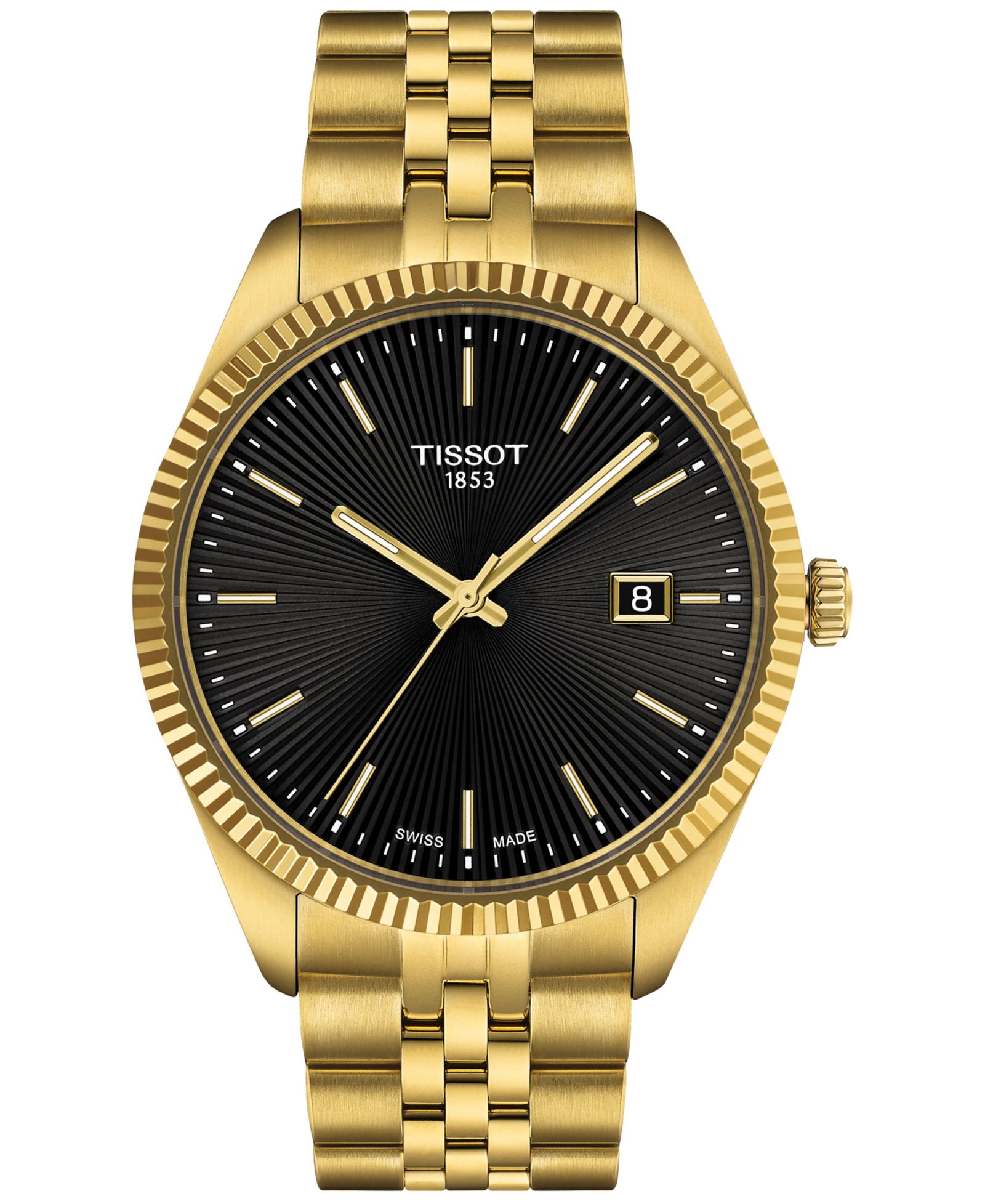 Tissot Men's Swiss Ballade Gold-Tone Stainless Steel Bracelet Watch 40mm