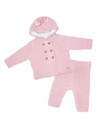 Rock-a-Bye Baby Boutique Baby Girls Jacket and Trouser Knitted, 2-Piece Set