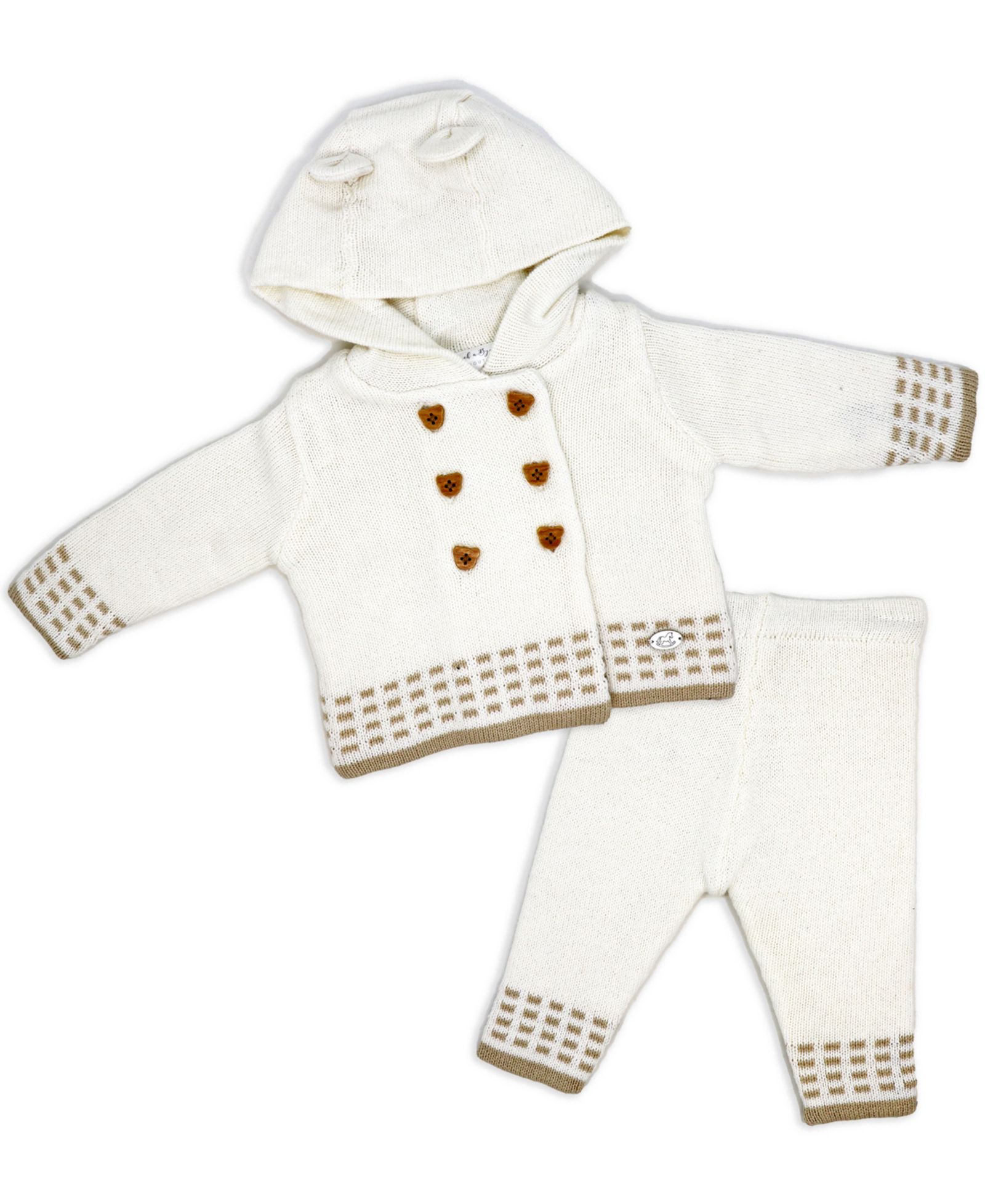 Комплект из куртки и брюк Rock-a-Bye Baby Boutique для мальчиков и девочек, вязаный, 2-Piece Set