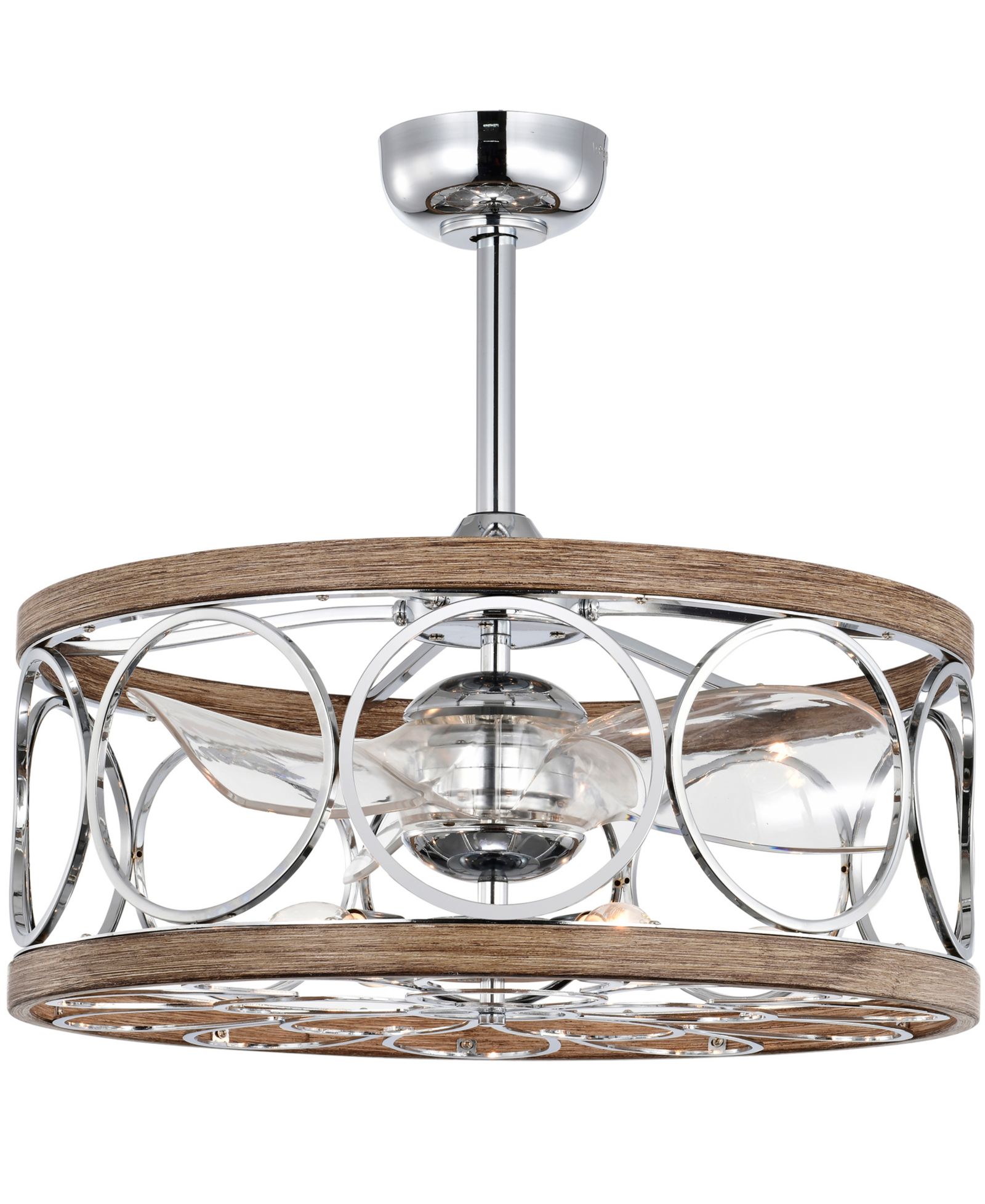 Внутренний потолочный вентилятор Home Accessories 24.4" Ofelia с комплектом освещения и пультом