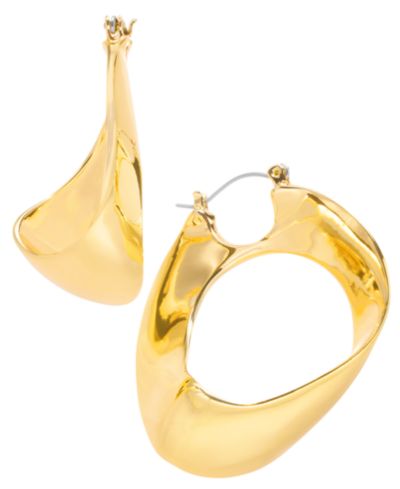 I.N.C. International Concepts Gold-Tone Twisted Hoop Earrings, Exclusively at Macy's