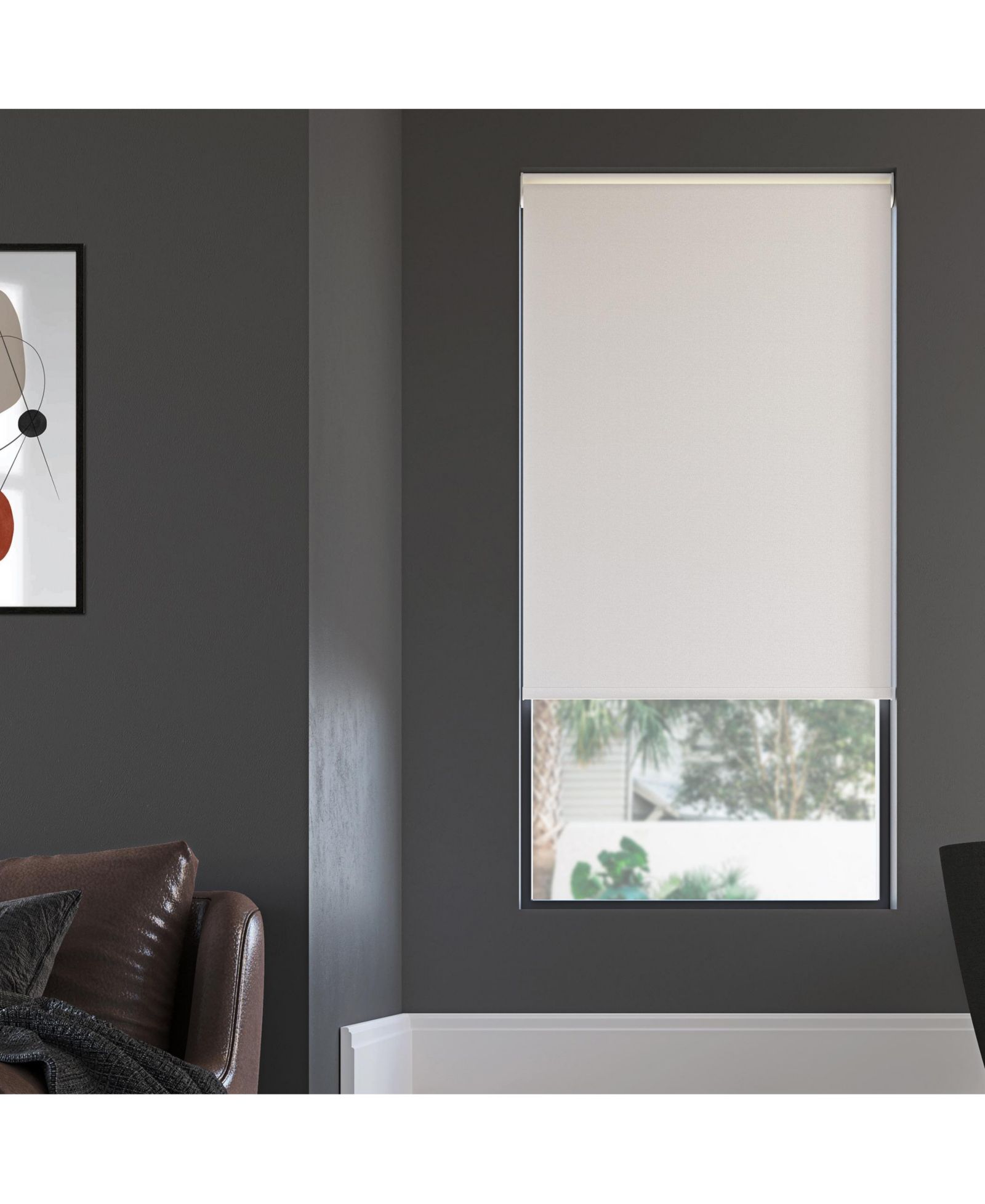Langley Textured 100% Blackout Cordless Roller Shade
