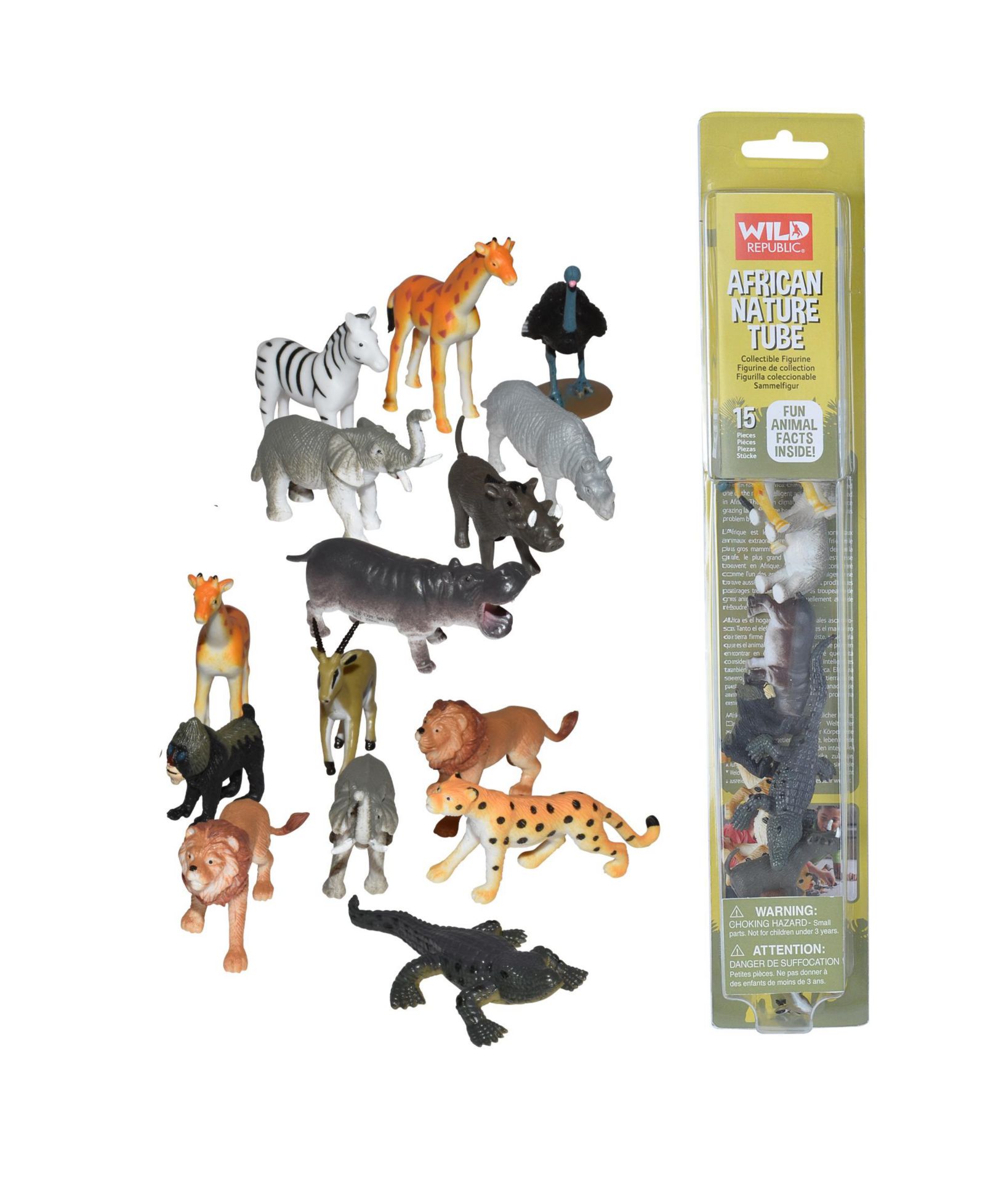 Фигурки Wild Republic Nature Tube Africa, 15 штук