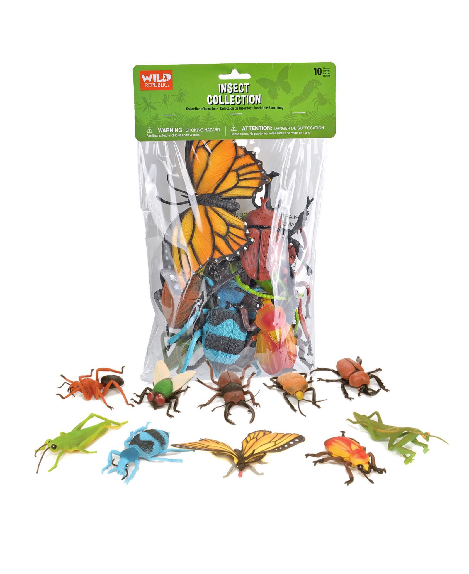 Фигурки насекомых Wild Republic Polybag 10 Pieces