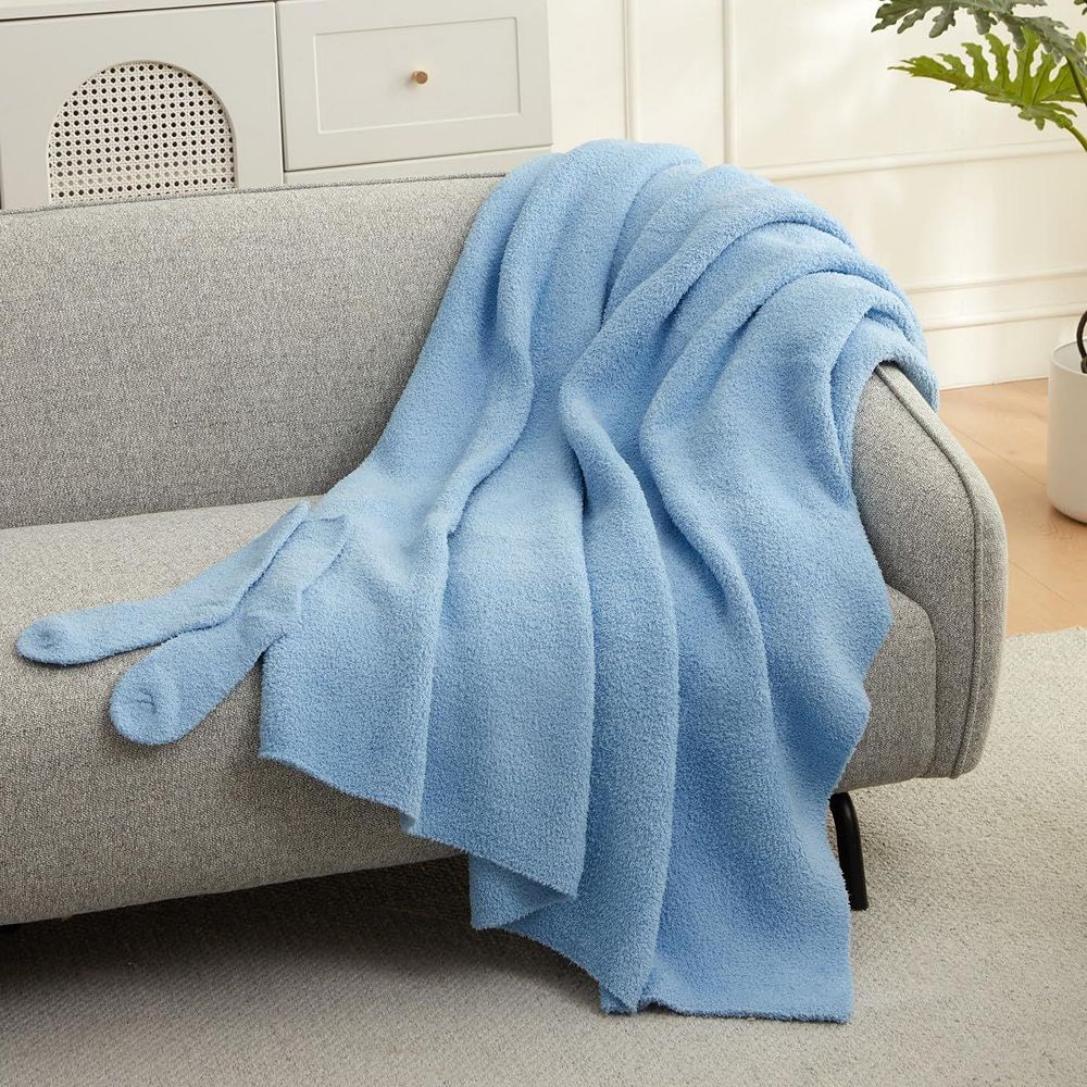 Одеяло Cozy Potato Coma Inducer с носками, Calm Blue