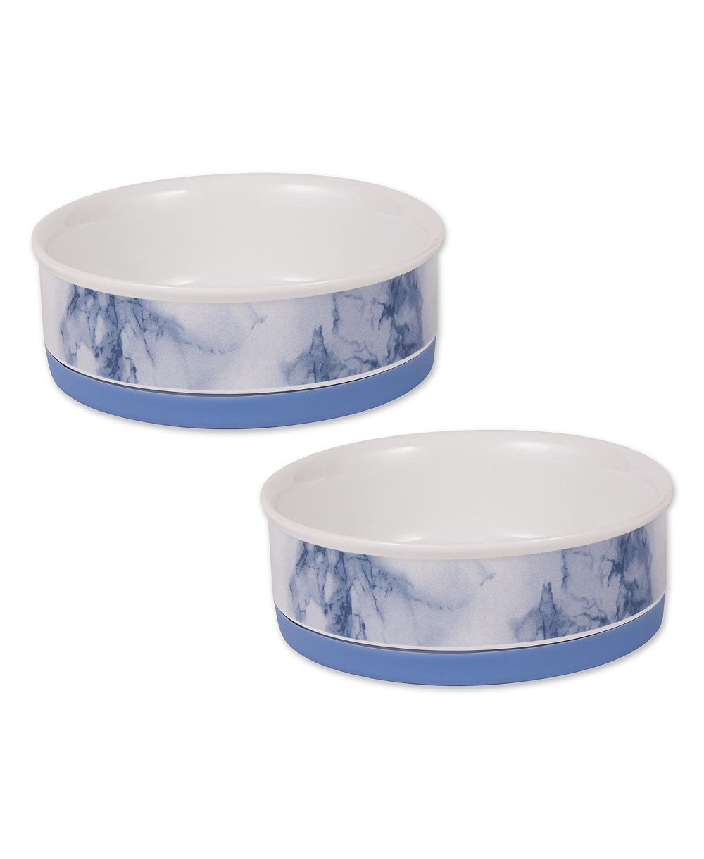 Набор из 2 мисок для домашних животных Bone Dry Marble