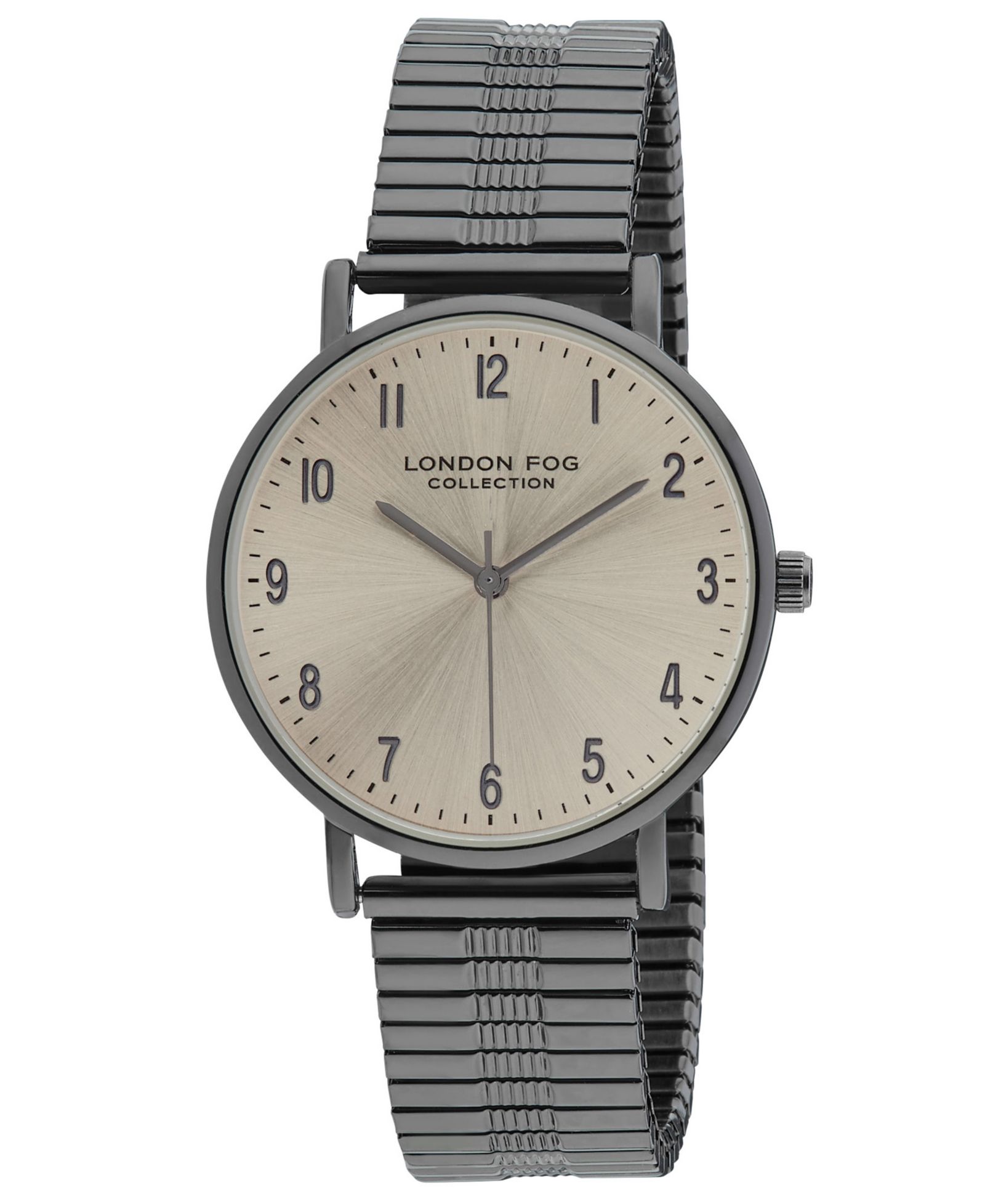 Унисекс часы London Fog Baldwin Black Link Alloy, 37mm