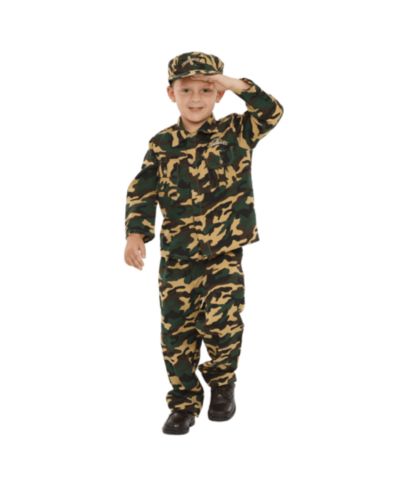 Army Soldier Costume Set - Kids Boys & Girls