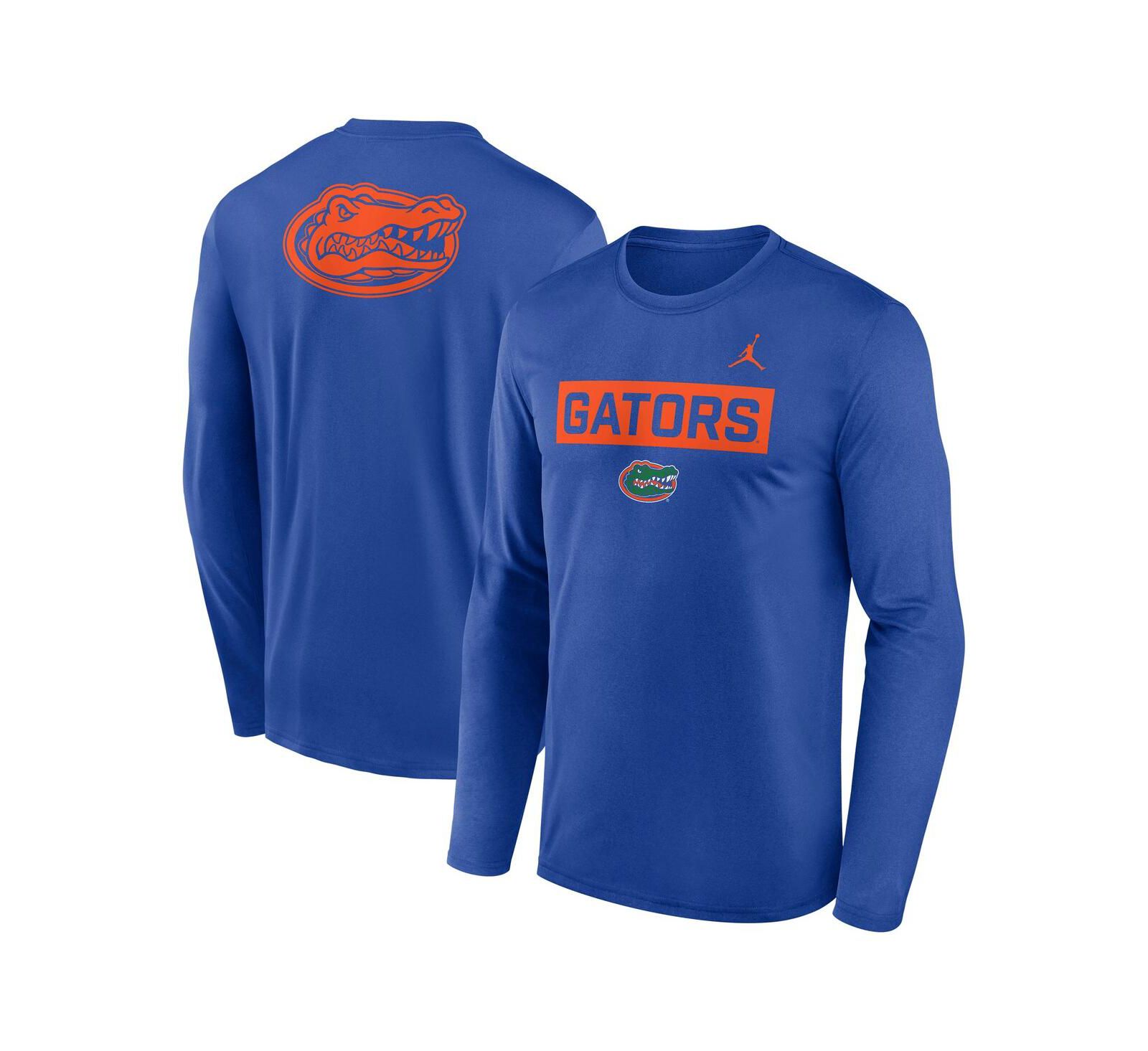 Jordan Мужская футболка с длинным рукавом Florida Gators Primetime Campus 2-Hit Legend