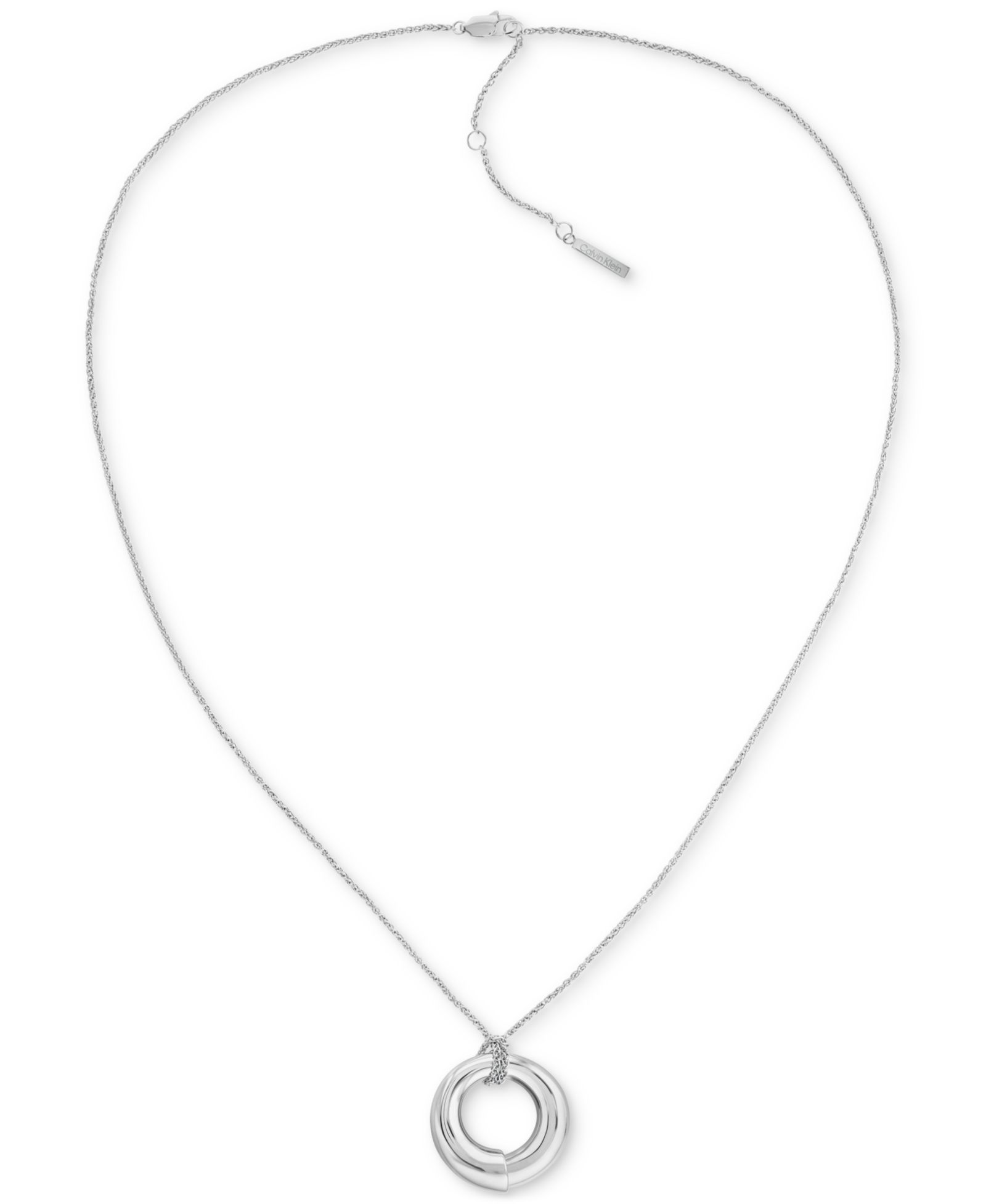 Подвеска Calvin Klein Gold-Tone CK Spiral, 22" + 2" extender