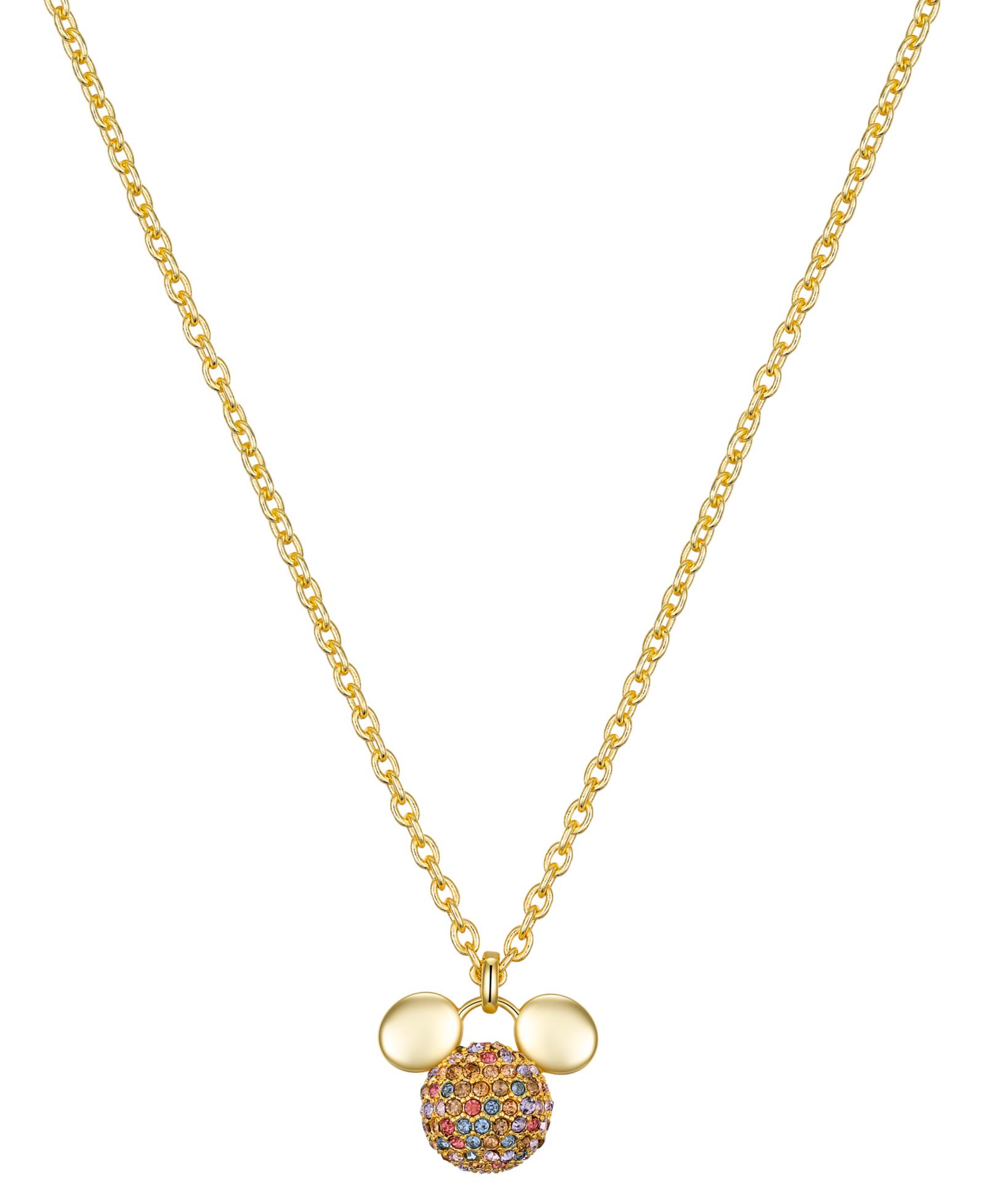 Disney Подвеска-кулон Mickey Mouse Multi Color Crystal Fireball