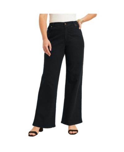 June & Vie Women's June and Vie June Fit Wide-Leg Jeans