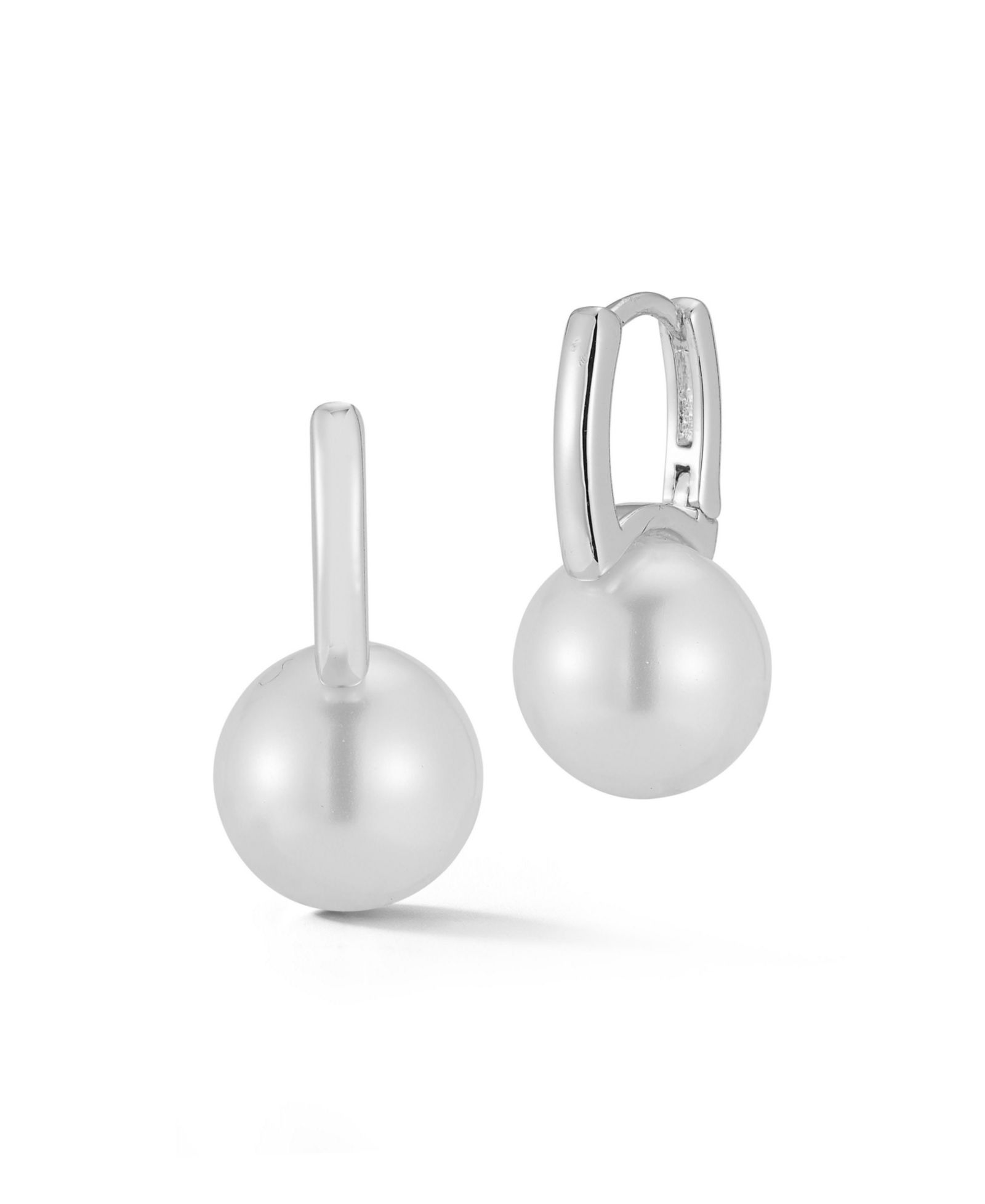 Серьги-кольца Rachel Zoe Gold Plated Pearl Huggie Hoop