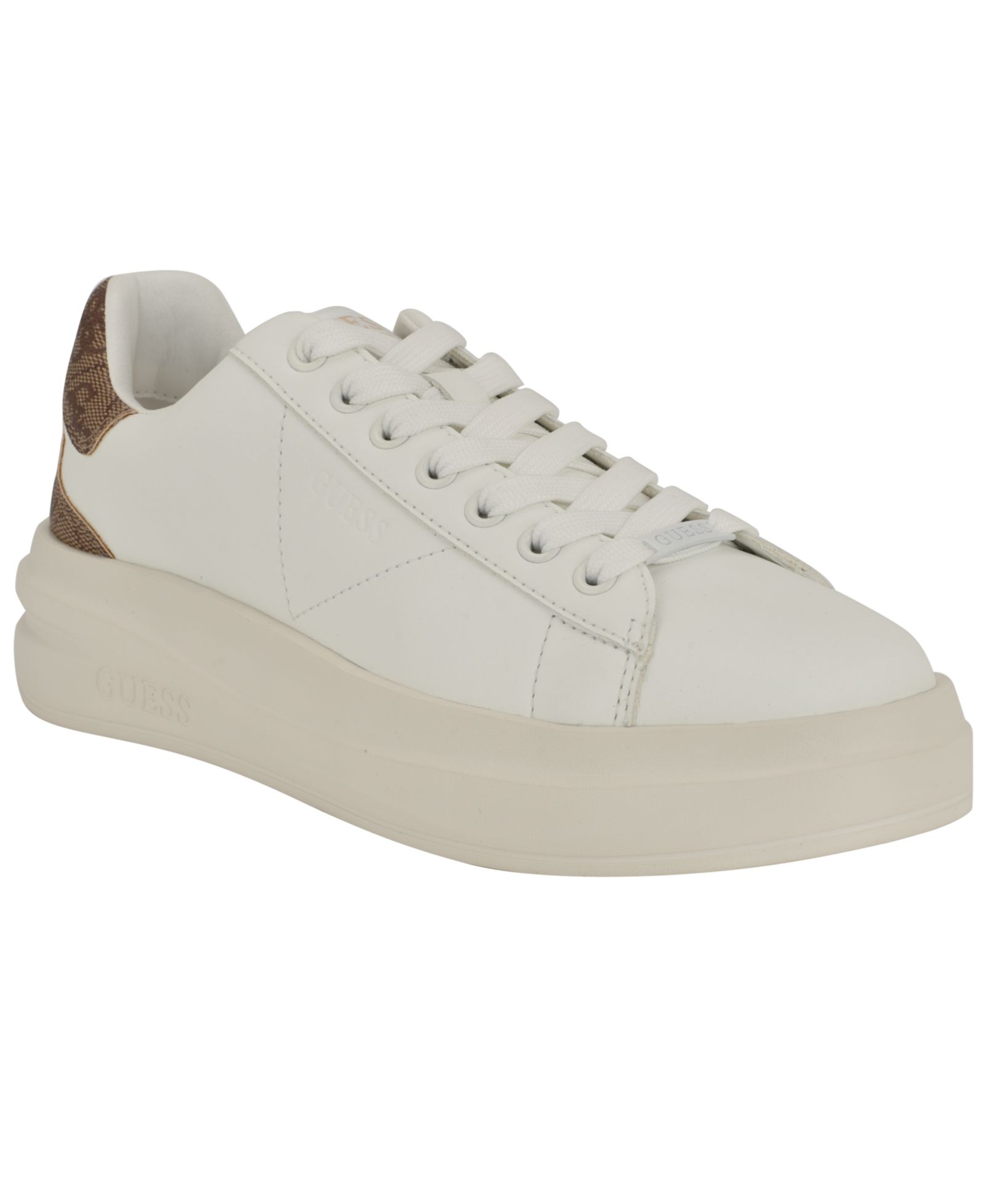 Кроссовки GUESS Women's Elbina с контрастной шнуровкой на каблуке