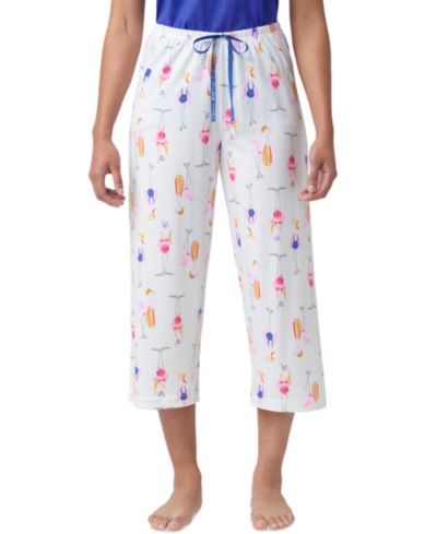 Hue Женские пижамные брюки Capri с принтом Flamingos