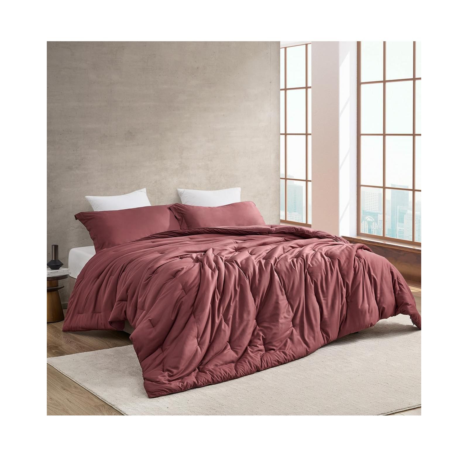 Coma Inducer Bamlin Butter Oversized Cooling Comforter Set - Red Pear