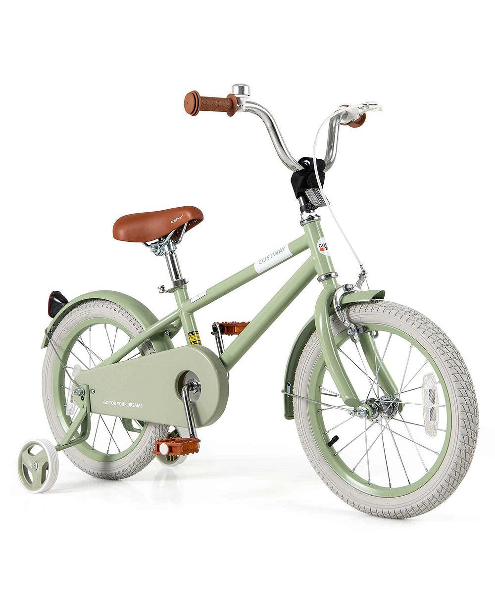 Costway Kids Bike with Adjustable Saddle Handlebar Removable Training