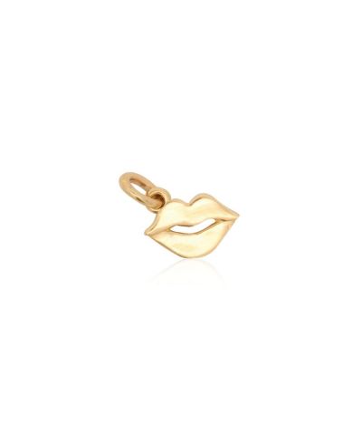 The Lovery Mini Gold Lip Charm 14K Gold