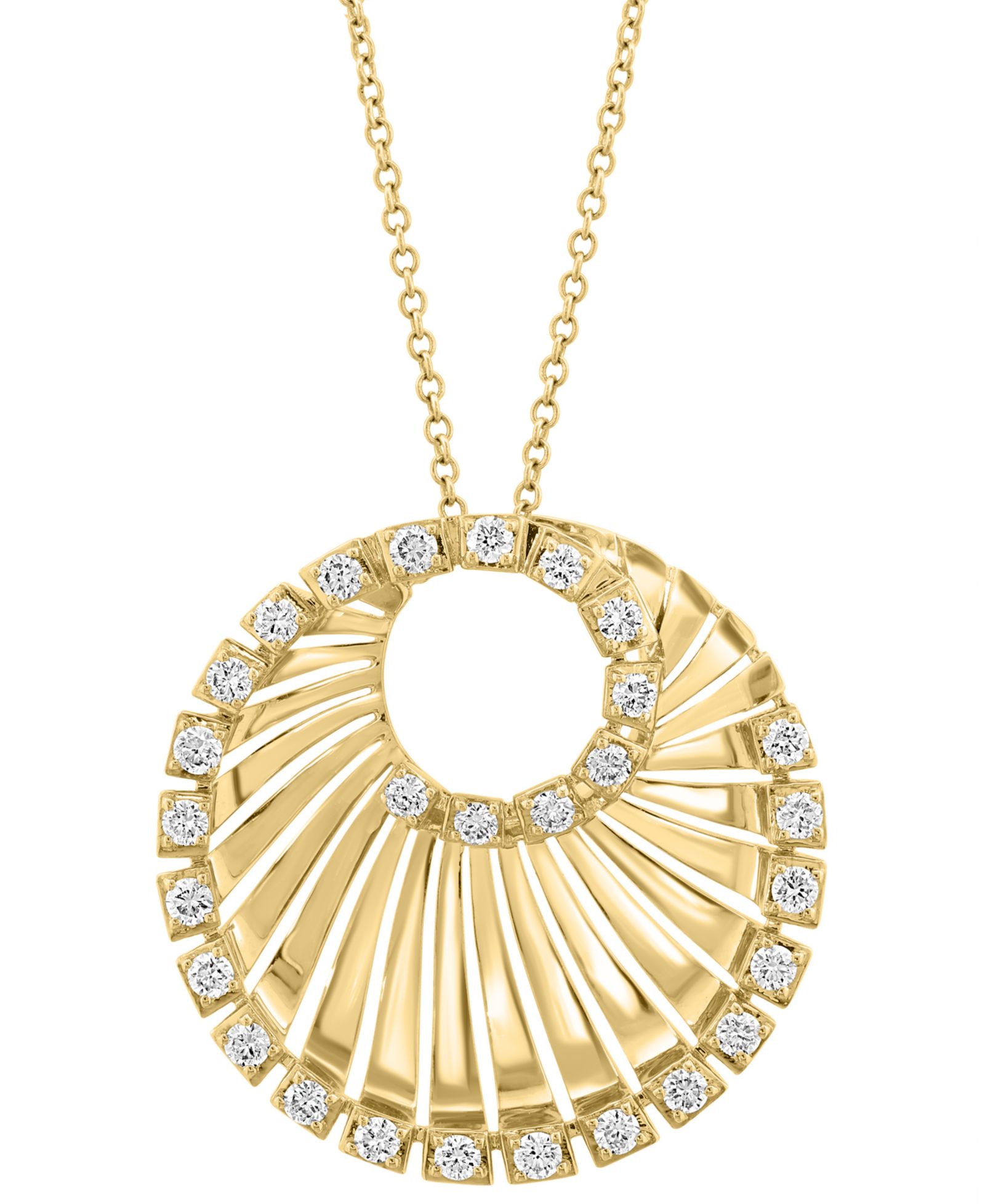 Подвеска EFFY® Diamond Circular 18" Necklace (3/4 ct. t.w.) in 14k Gold