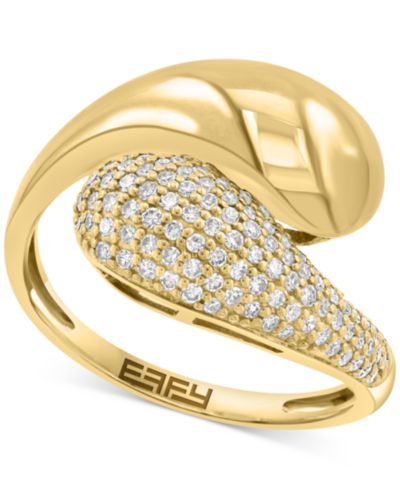 EFFY® Diamond Bypass Ring (1/3 ct. t.w.) in 14k Gold