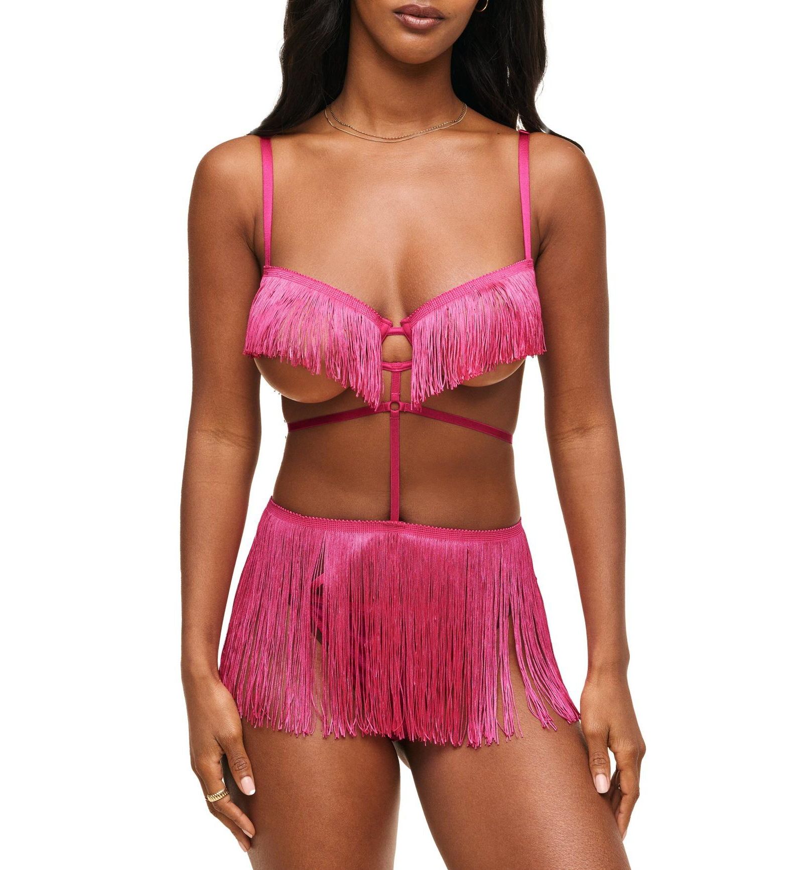 Adore Me Women's Neveah Fringe Playsuit Lingerie
